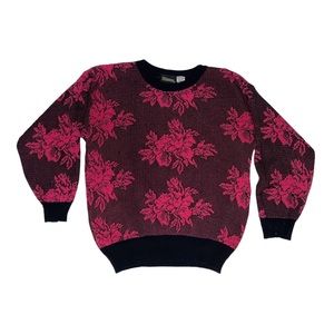 Vintage 90’s Pink and Black Cute Nuggets Old Pullover Sweater